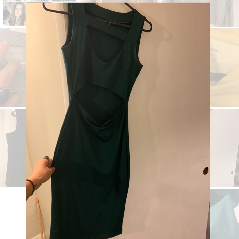 Green Cutout Dress